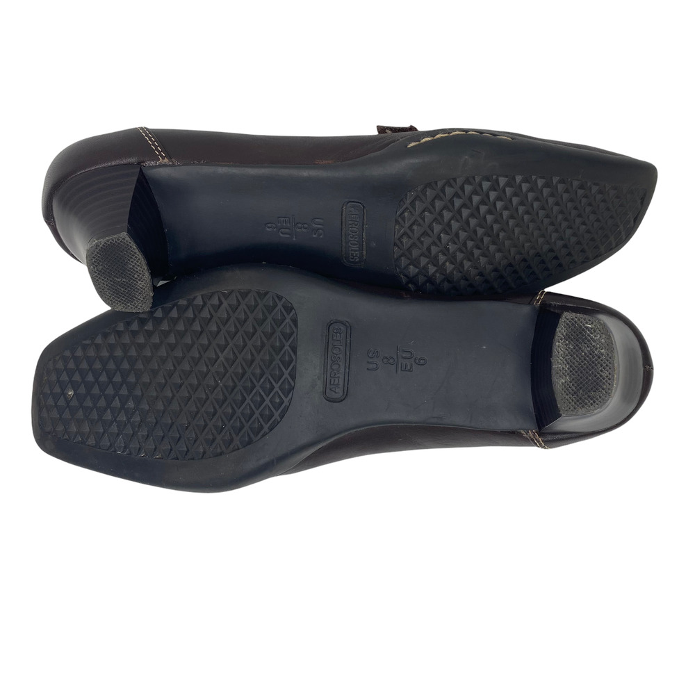 Aerosoles Mary Heels Comfort Shoes Brown Size 8 - Picture 7 of 7